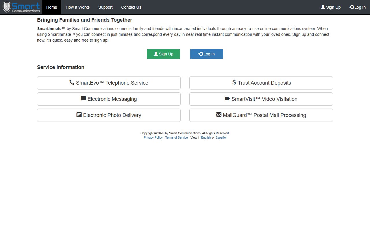 SmartJailMail platform used for Ingham County jail video visits and messages